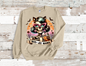 Boo-Jee Mama Skull Mama drinking coffee Crew Neck Sweatshirt