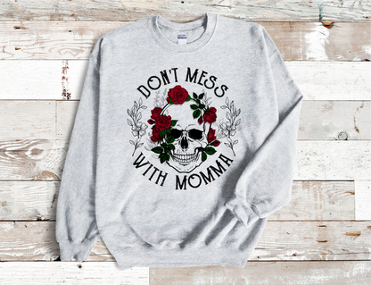 Dead Inside Skeleton Heart, flowers crew Neck Sweatshirt