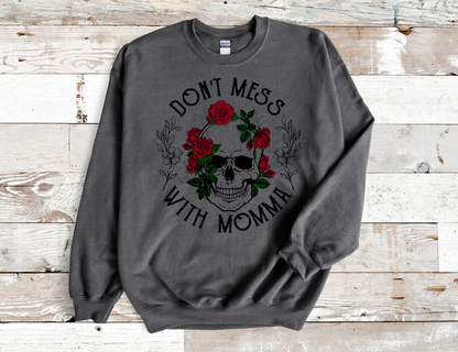 Dead Inside Skeleton Heart, flowers crew Neck Sweatshirt