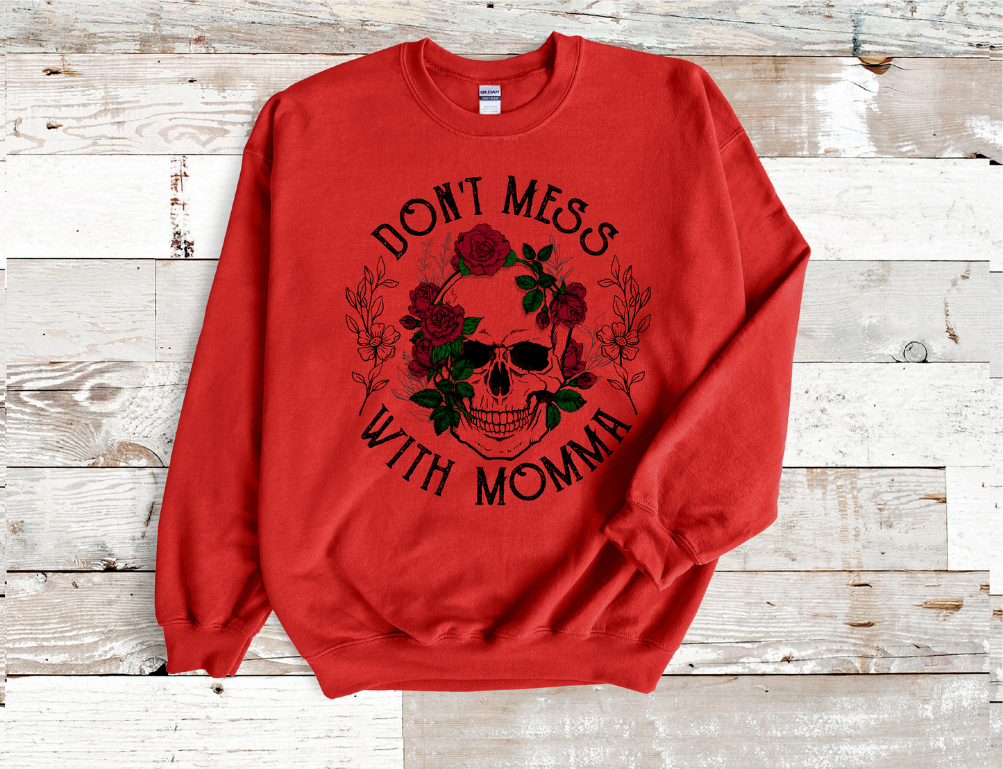 Dead Inside Skeleton Heart, flowers crew Neck Sweatshirt