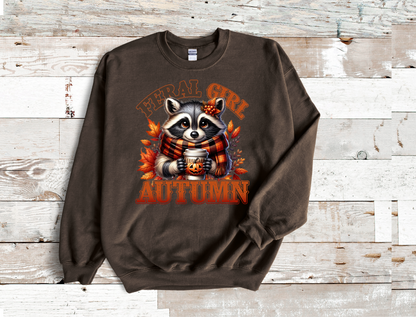 Feral Girl Autumn Crew Neck Sweatshirt