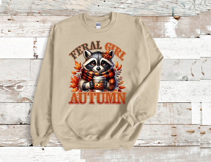Feral Girl Autumn Crew Neck Sweatshirt
