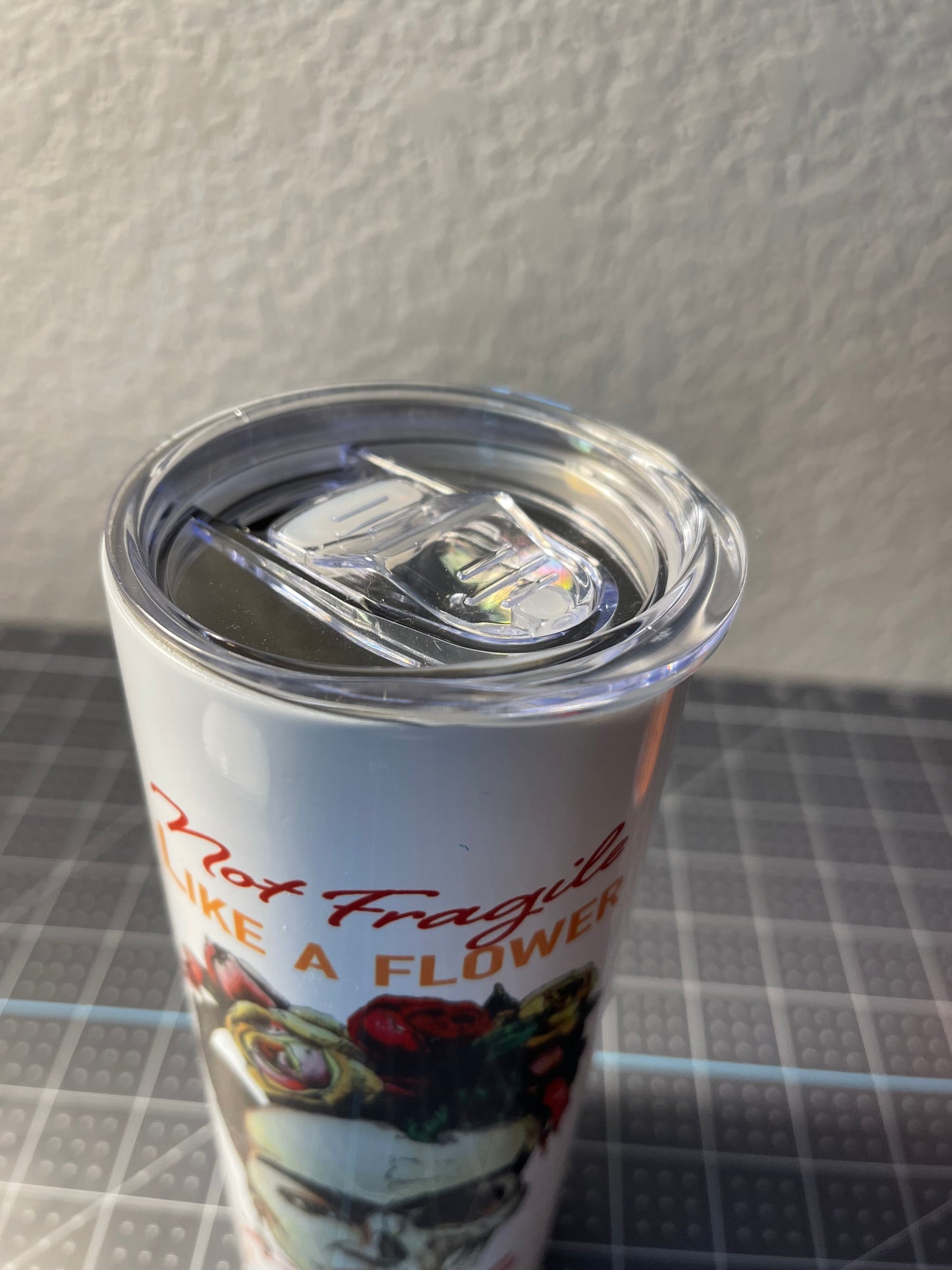 Frida Kahlo 20 oz Tumbler Not fragile like a flower, fragile like a bomb