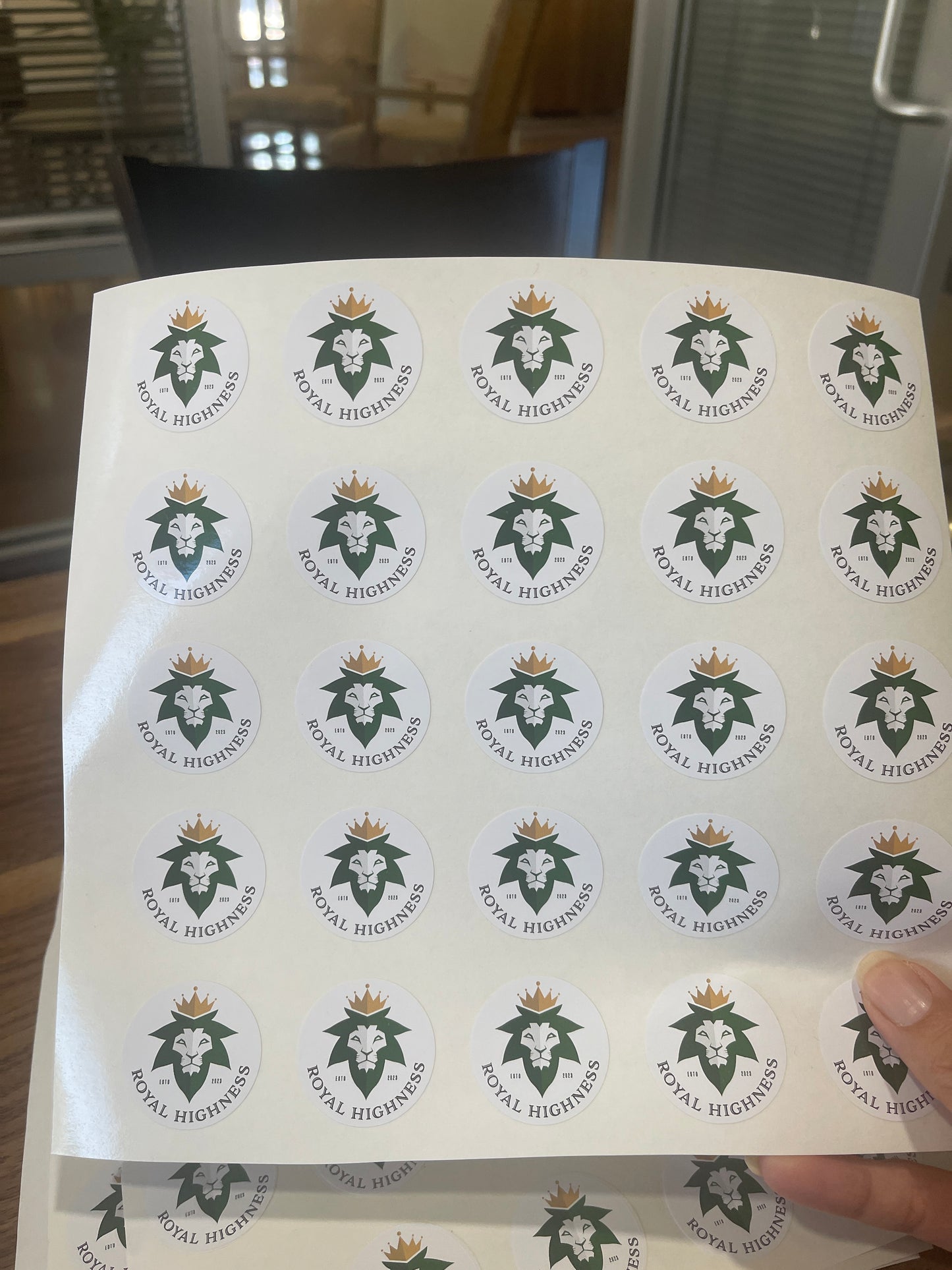 100 Custom logo Stickers Round,  1.5, 2", 3",4" Read Description