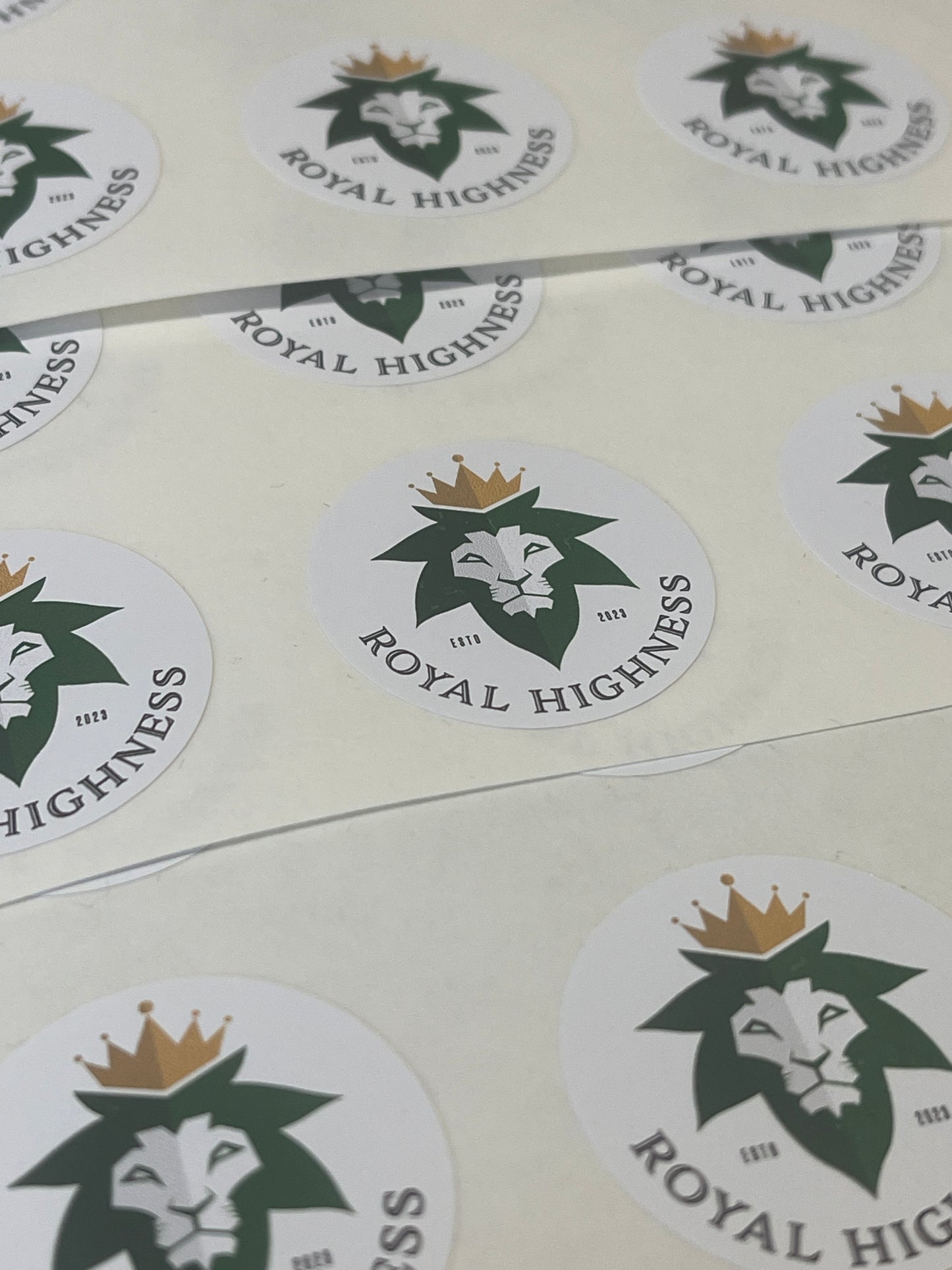 100 Custom logo Stickers Round,  1.5, 2", 3",4" Read Description