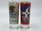 Custom Country Flag  Tequila shot Glass custom 2.5 oz