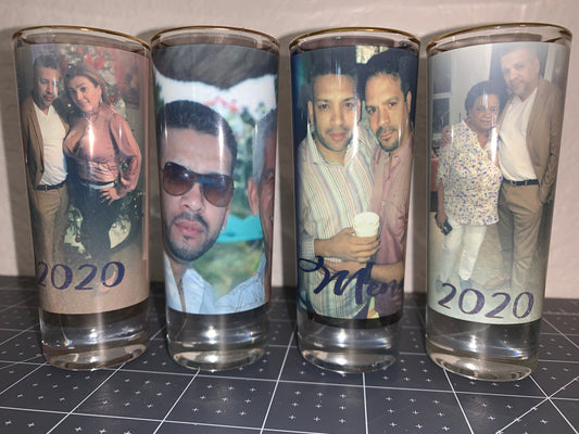 Custom image shot glass 2.5 oz, Personalized shot glass