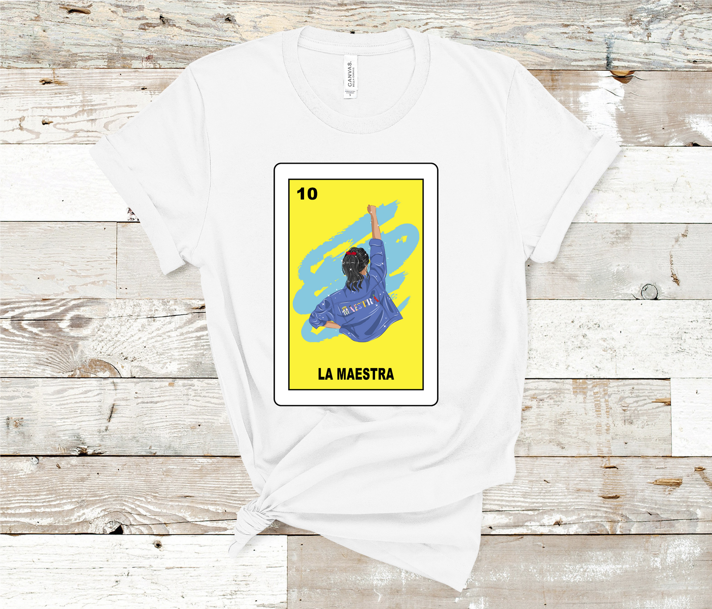 Loteria La Maestra T-shirt, la maestra shirt, teacher shirt, poderosa maestra SUBLIMATION