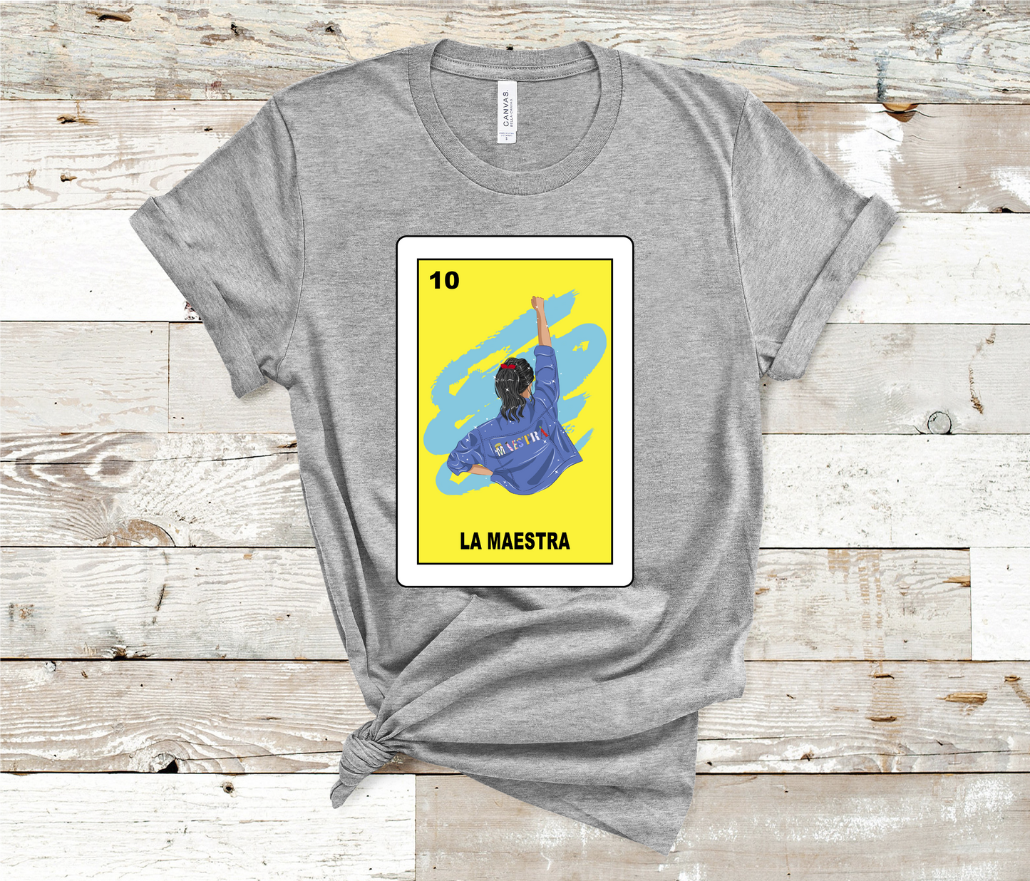 Loteria La Maestra T-shirt, la maestra shirt, teacher shirt, poderosa maestra SUBLIMATION