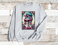 La Chingona Tarot Card Crew neck sweatshirt