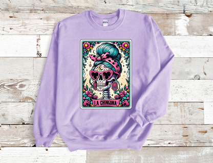 La Chingona Tarot Card Crew neck sweatshirt