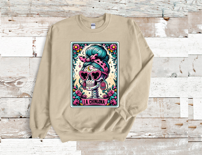 La Chingona Tarot Card Crew neck sweatshirt